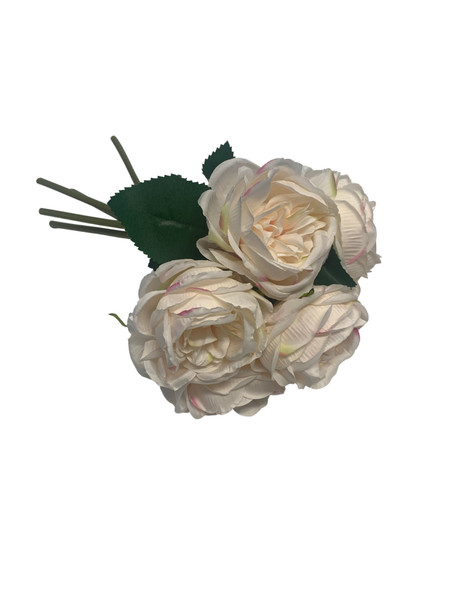 Cabbage Rose Bouquet-Cream