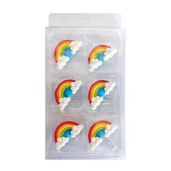 Sugar Decorations-Rainbows(6 piece) 