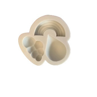 Rainbow,Cloud and Raindrop Silicone Mold