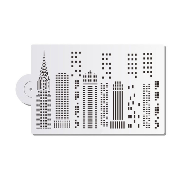 Cake Stencil- High Buildings