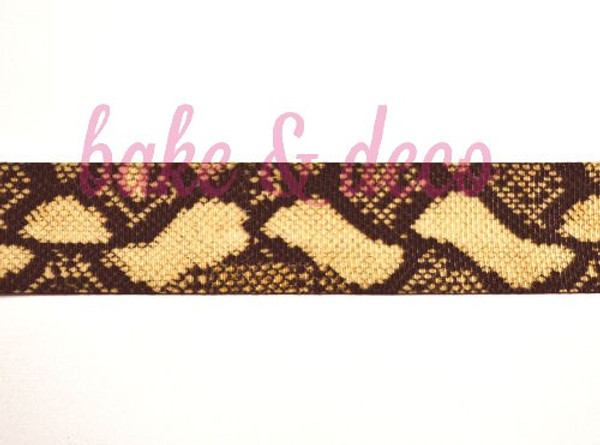 Snake Skin Ribbon 25mm