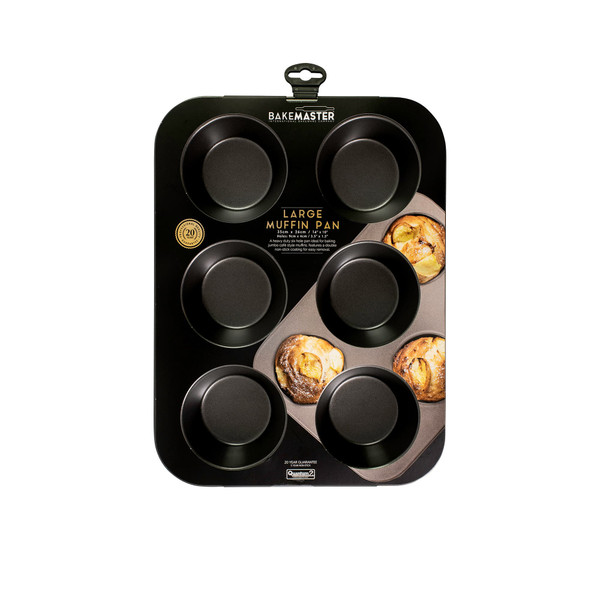 Bakemaster Non Stick 6 Cup Large Muffin Pan