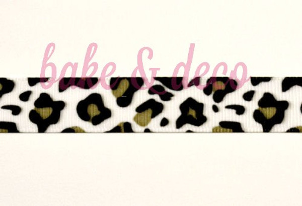 Leopard Print Ribbon 20mm