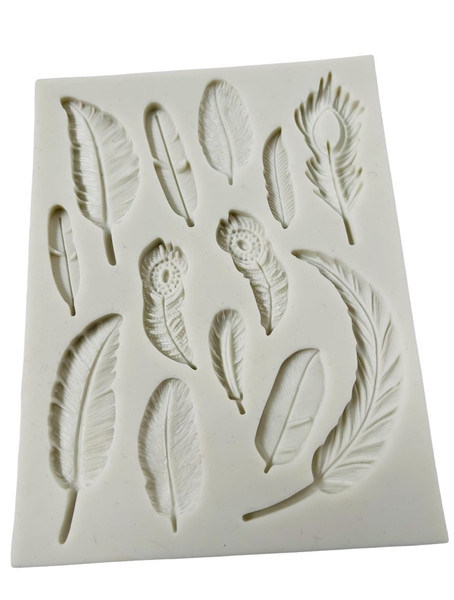 Feather Leaf 13 cavity Silicone Mold