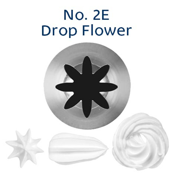 Piping Tip Closed Star (Drop Flower) - NO.2E MEDIUM S/S