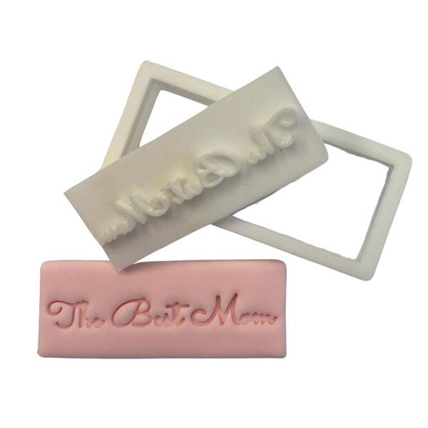 "Worlds Best Mom" Rectangle Cutter and Embosser