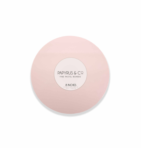 PASTEL PINK 8" ROUND MASONITE CAKE BOARD