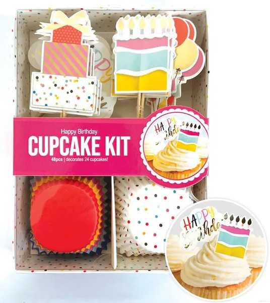 Cupcake Kit - Happy Birthday 