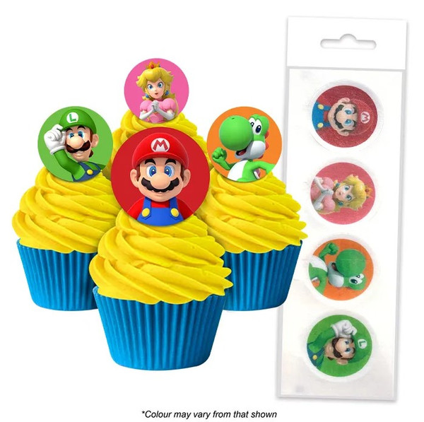 Edible Wafer Toppers - Super Mario Bros 16pc 