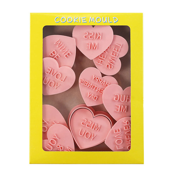 Sweet Hearts Valentines Embossers and Cutter 10pc