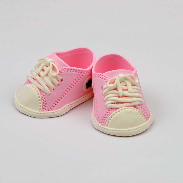 Sugar Decorations - Baby Sneakers Pink 