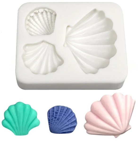 Silicone Mold - Clam Shell 3pc