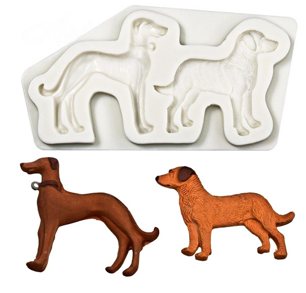 Silicone Mold - Hound Dogs 2pc