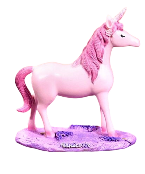 Cake Topper | Unicorn Figurine | Pink