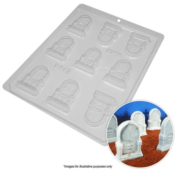 PLASTIC CHOCOLATE MOULD | TOMBSTONE