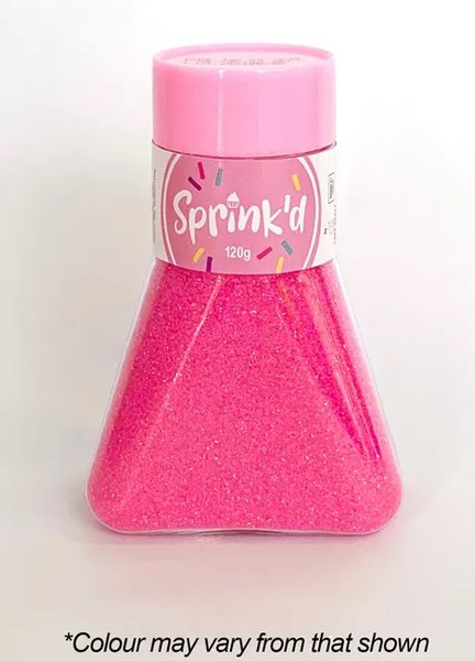 SPRINK'D Sanding Sugar - Bright Pink 120g