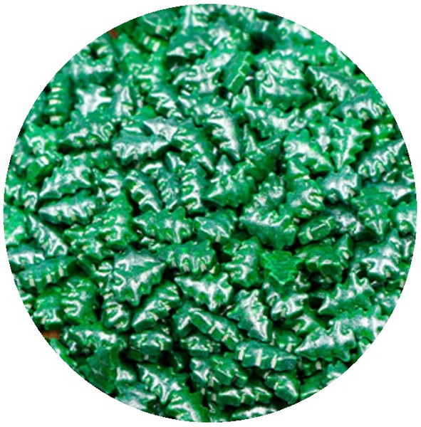 Sprinkles | Shiny Green Xmas Trees | 1kg
