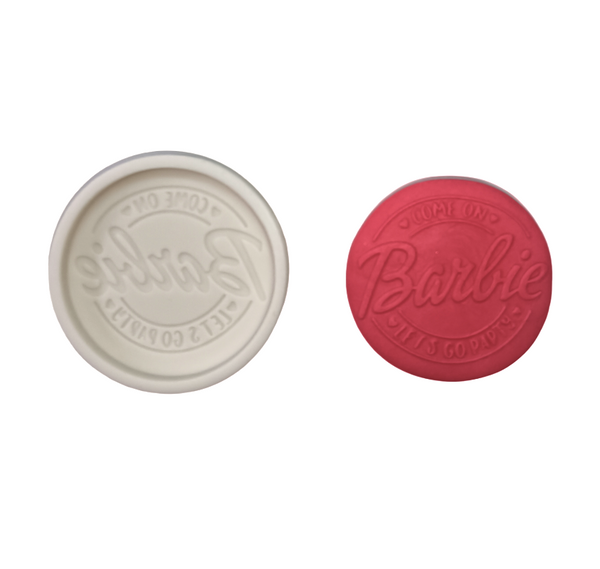 Silicone Mould | Barbie Let's Party Logo