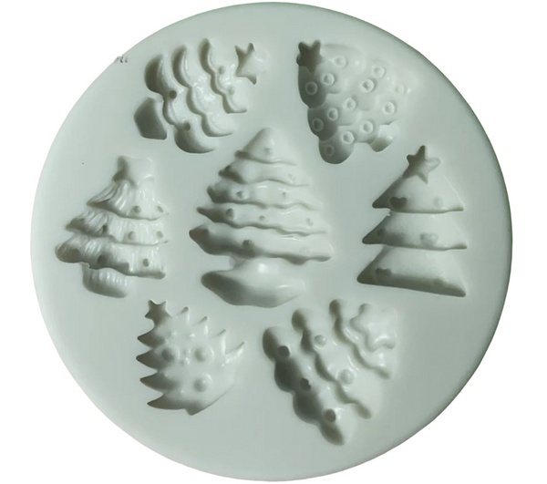 Silicone Mould | Xmas Trees 7pc