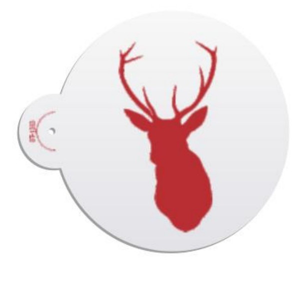 Cake Stencil | Stag/Deer Head 3