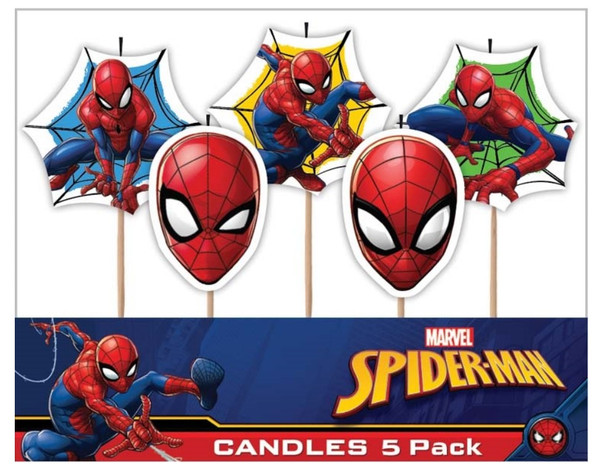 Candles | Marvel Spiderman | 5pk