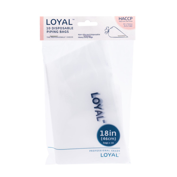 Disposable piping bags 18in/46cm - CLEAR