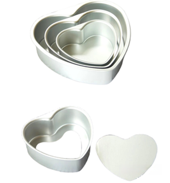 Cake Tin Novelty | Removable Base | Heart 8" 