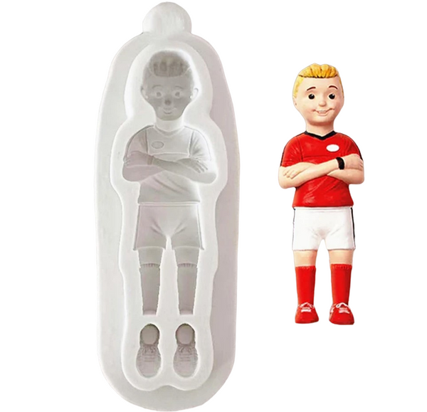 Silicone Mould | Soccer Player Boy 2