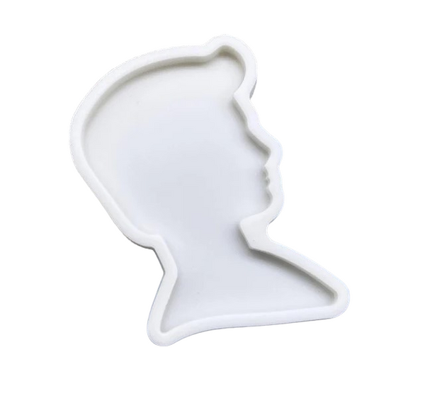 Silicone Mould | 'Barbie' Ken Head Silhouette Silicone Mould | 'Barbie' Ken Head Silhouette