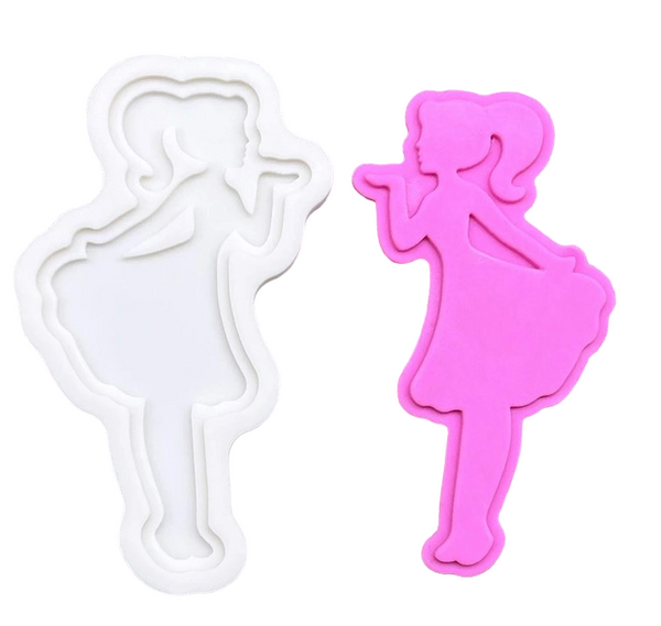 Silicone Mould | Barbie Blowing Kiss