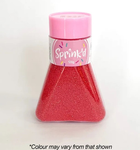 SPRINK'D | SANDING SUGAR | RED | 120G