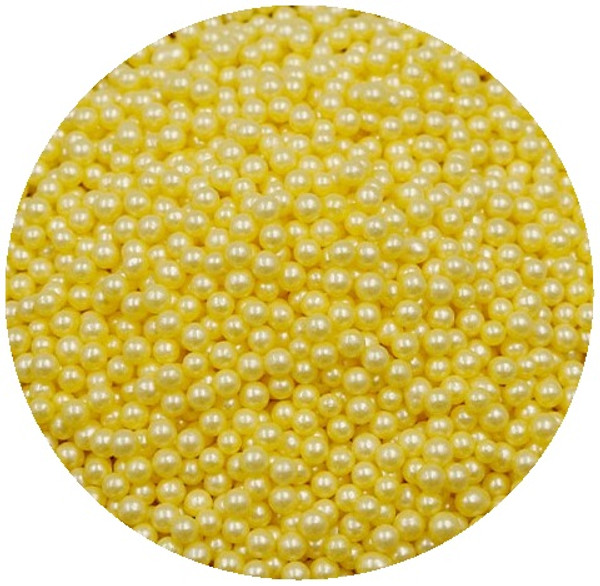Sprinkles | 4mm Sugar Balls | Yellow | 1kg