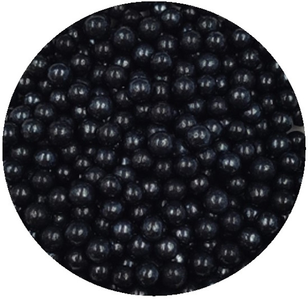 Sprinkles | 4mm Sugar Balls | Black | 1kg