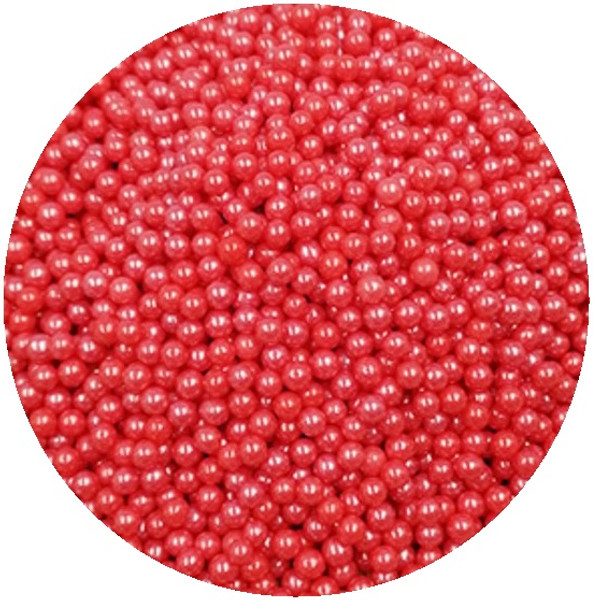 Sprinkles | 4mm Sugar Balls | Red | 1kg