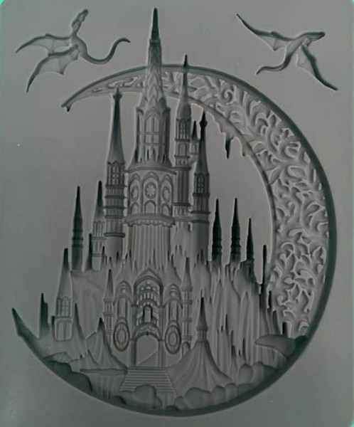 Silicone Mould | Enchanted Castle with Dragons
