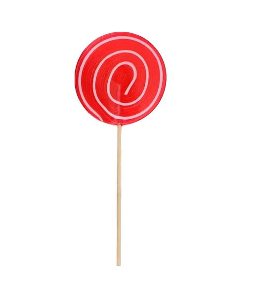 Large Lollipop | Red Swirl 1pc