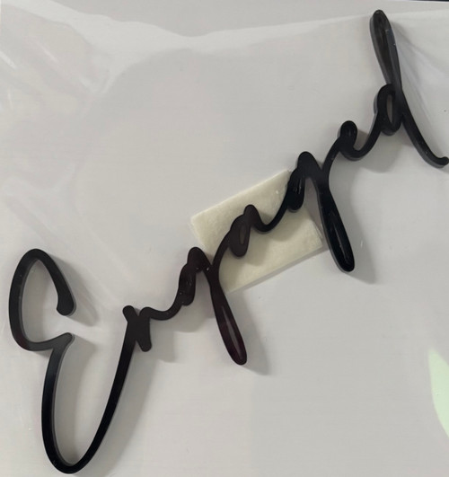 Lay Not Topper 'Engaged' Flat Lay Cake Topper | Black - Bake and Deco Warehouse