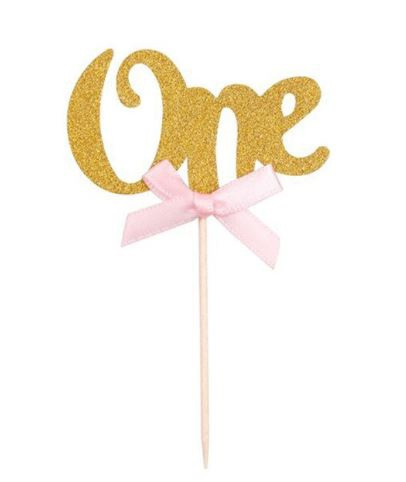 Cupcake toppers | Gold Glitter Cupcake Toppers | First Birthday Toppers