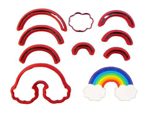 Rainbow Cloud Cookie Cutter