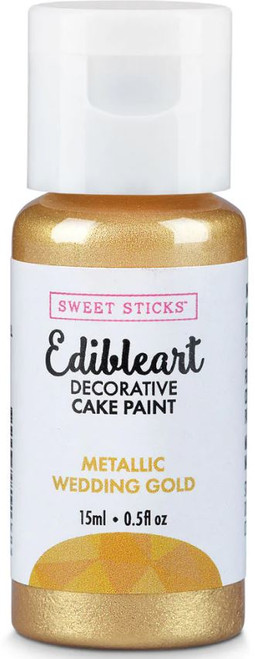 Sweet Sticks - Metallic Glamorous Gold Edible Art Paint - 15ml