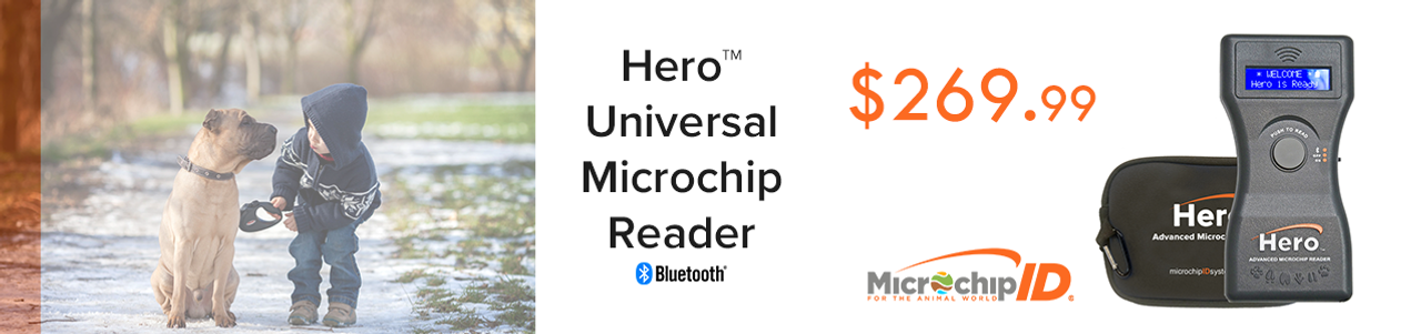 The Hero Universal Microchip Reader with Bluetooth Connectivity