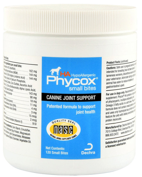 Phycox HA Small Bites Joint Supplement for Dogs - 120 Chews