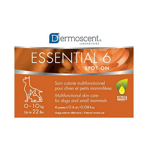 Dermoscent Essential 6 Spot-On Skin Treatment for Small Dogs Up to 22 lb. - Nourishing and Soothing Formula