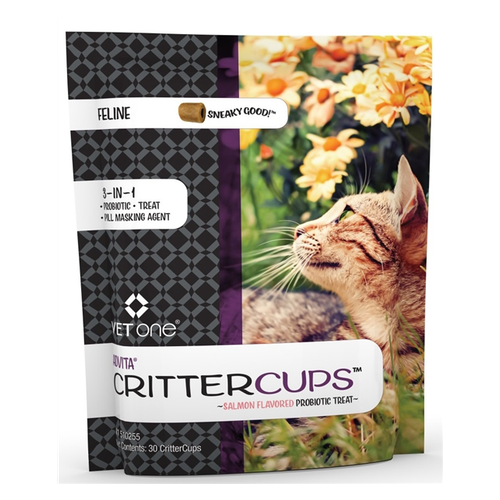 Advita CritterCups Probiotic Treats - Salmon Delight for Feline Friends