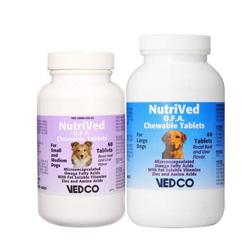 NutriVed O.F.A. Chewable Tablets for Dogs: Luxurious Skin & Coat Support