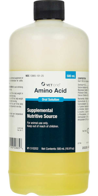 VetOne Amino Acid Oral Solution 500mL – Nutritional Support for Dogs & Cats VetOne Amino Acid Oral Solution 500mL – Nutritional Support for Dogs & Cats