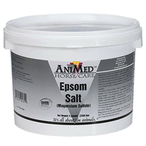 AniMed Epsom Salt for Horses – 5 lb. Magnesium Sulfate for Soaking & Relief