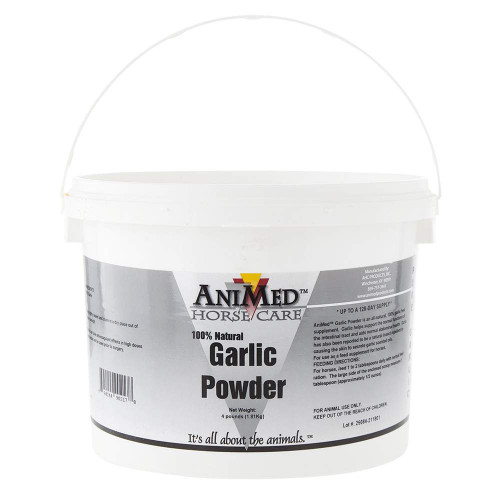 AniMed Garlic Powder for Horses – Natural Fly Support & Immune Aid, 4 lb.