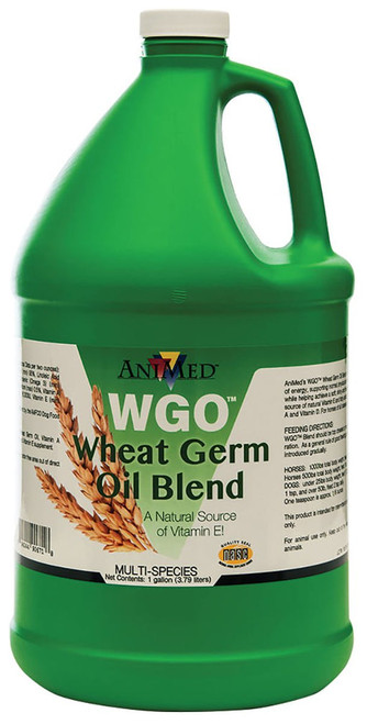 Animed Wheat Germ Oil Blend for Horses & Livestock – 1 Gallon – Natural Skin & Coat Support