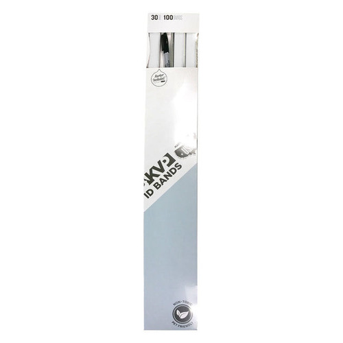 KVP ID Bands 30" w/ Marker 500ct - White